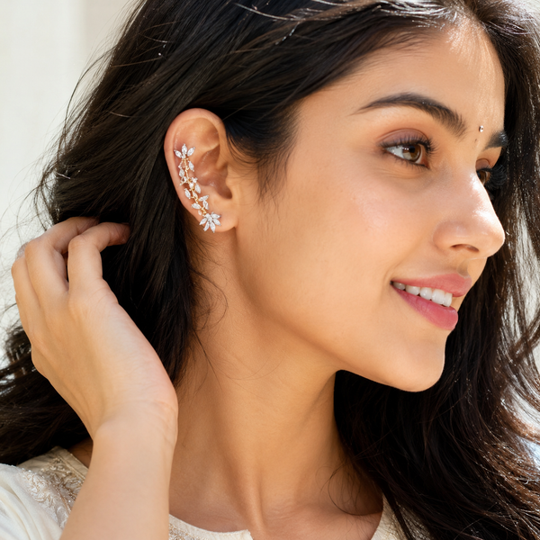 Party Wear Crystal Ear Cuffs