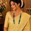 Half n Half Pearl Beads Necklace