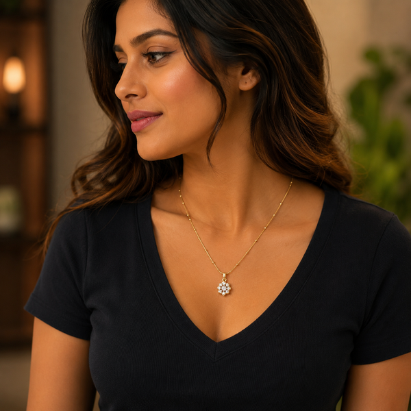 Daisy Spark Anti-Tarnish Pendant Chain