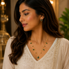 Midnight Teardrop Anti-Tarnish Necklace & Earrings Set