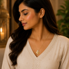 Celeste Radiance Anti-Tarnish Crystal Pendant Chain