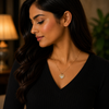 Golden Heart Charm Anti-Tarnish Pendant Chain