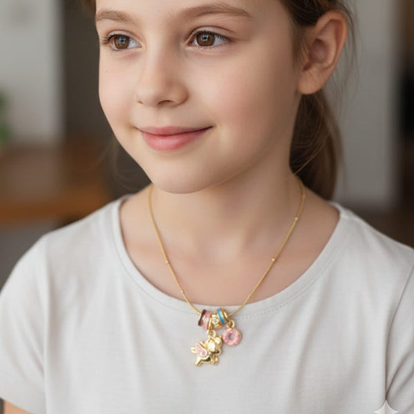 Dainty Pastel Unicorn Pendant Chain