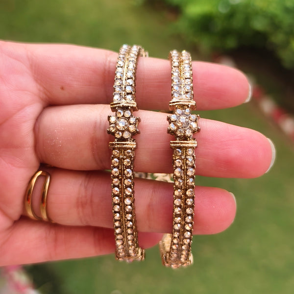 Ethnic Bangles with Kundan Stones