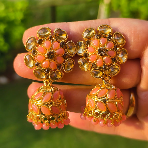 Royal Heritage Floral Jhumkas