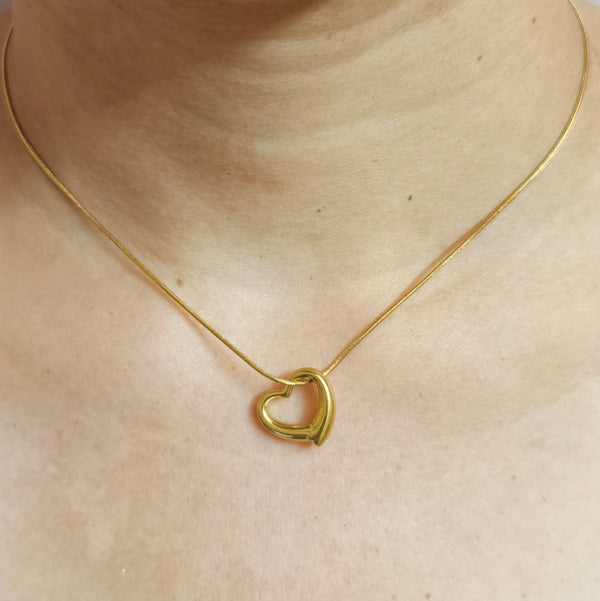 Eternal Love Anti-Tarnish Heart Pendant Chain