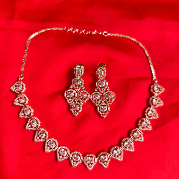 Eternal Sparkle Rose Gold American Diamond Set