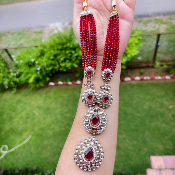 Royal Kundan Ruby Haaram