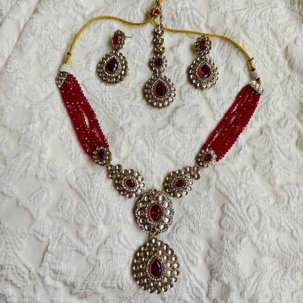 Royal Kundan Ruby Haaram