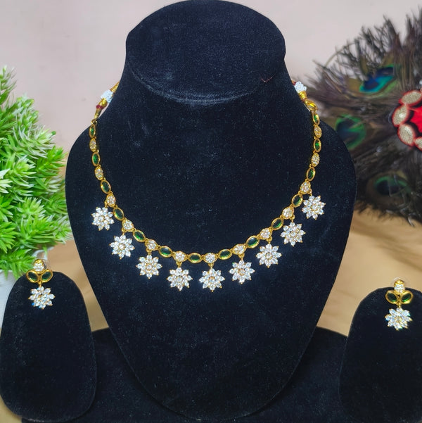 Starlit Blossom Diamond Necklace Set