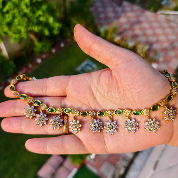 Starlit Blossom Diamond Necklace Set