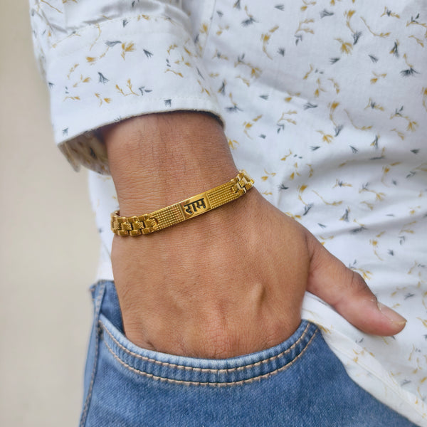 Ram Strength Gold Men’s Bracelet