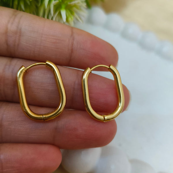 Classic Oval Hoop Earrings