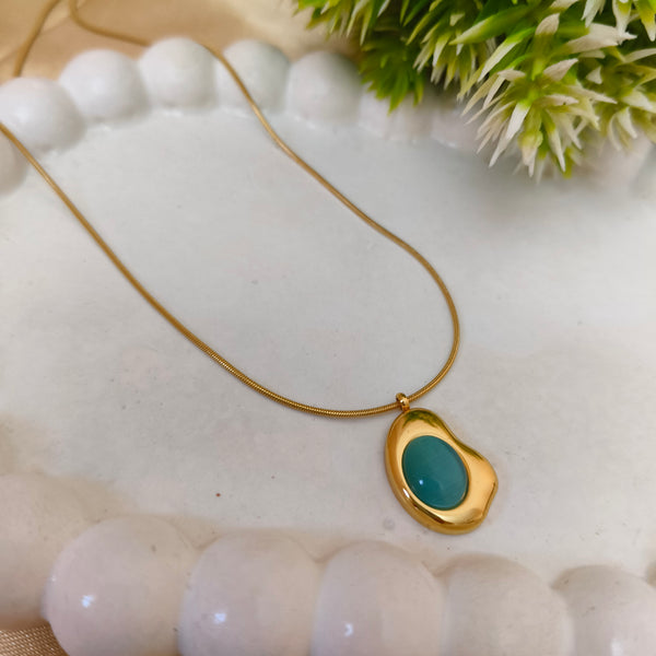 Ocean Mist Gold Pendant