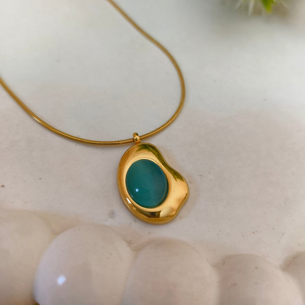 Ocean Mist Gold Pendant