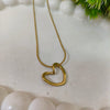 Golden Heartbeat Anti-Tarnish Pendant Necklace