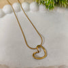 Golden Heartbeat Anti-Tarnish Pendant Necklace