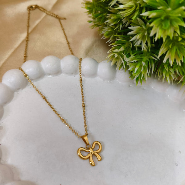 Coquette Bow Elegance Pendant Chain