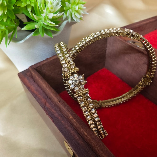 Ethnic Bangles with Kundan Stones