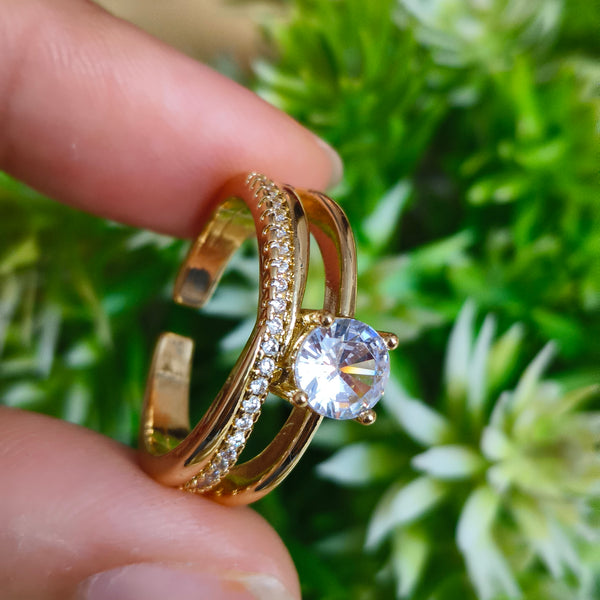 Radiant Solitaire Anti-Tarnish Ring