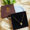 Golden Edge Abstract Heart Pendant