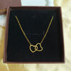 Bonded Hearts Duo Pendant Chain