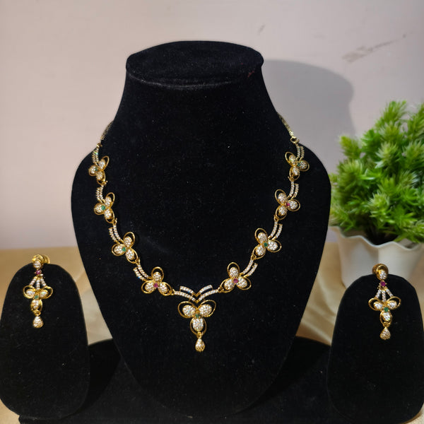 Royal Bloom Antique Necklace Set🌸✨