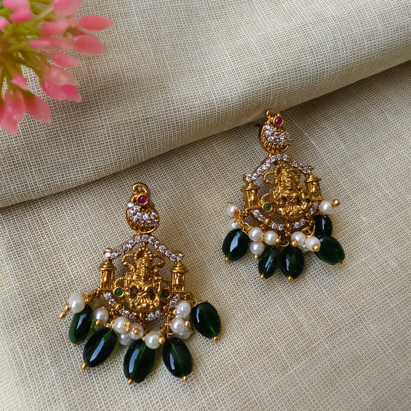 Divine Lakshmi Temple Earrings