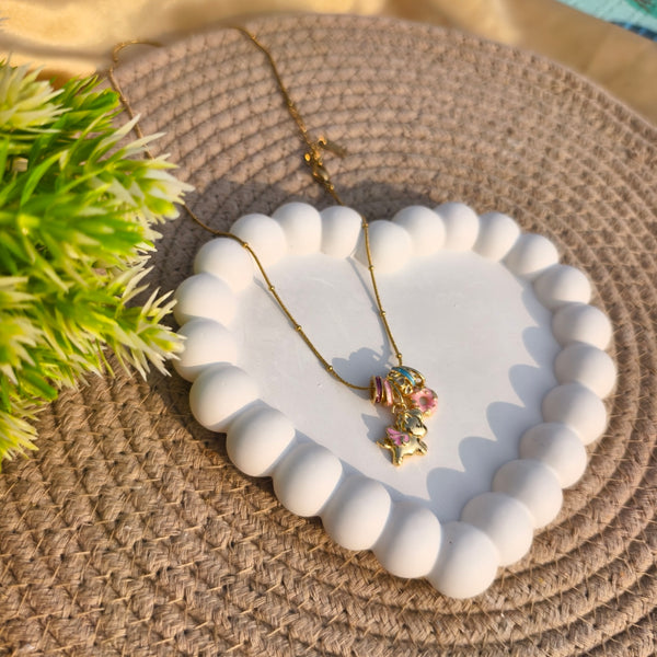 Dainty Pastel Unicorn Pendant Chain