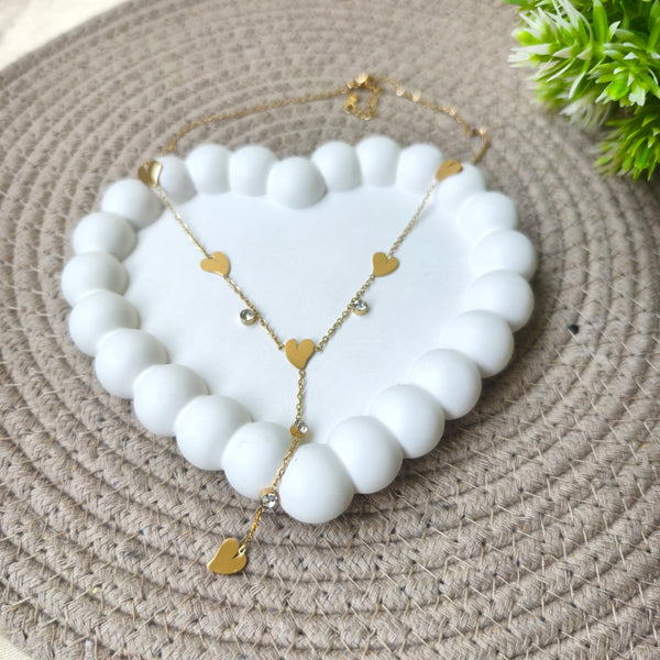 Dainty Heart Y-Necklace