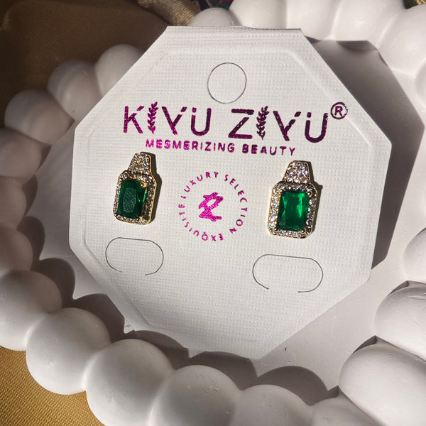 Emerald Luxe Studs