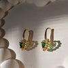 Emerald Love Studs