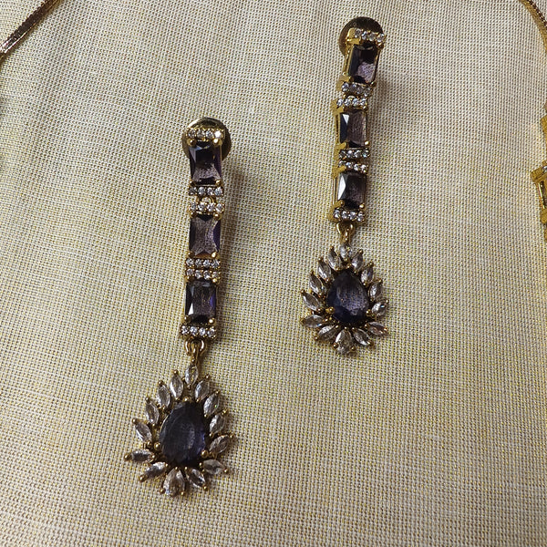 Midnight Sapphire Royale Layered Necklace Set