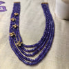 Royal Sapphire Bloom Beads Necklace