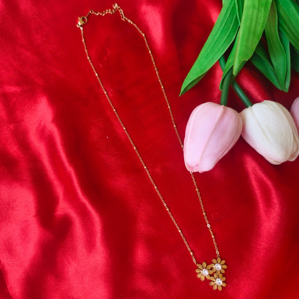 Blooming Hearts Anti-Tarnish Pendant Chain