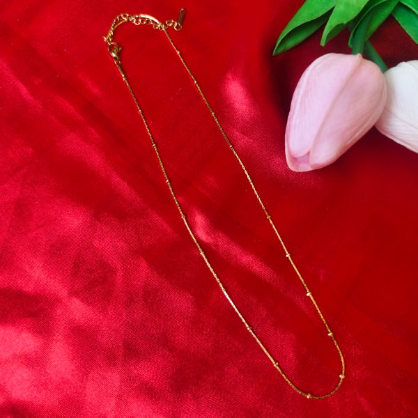 Dainty Beaded Anti-Tarnish Chain Necklace