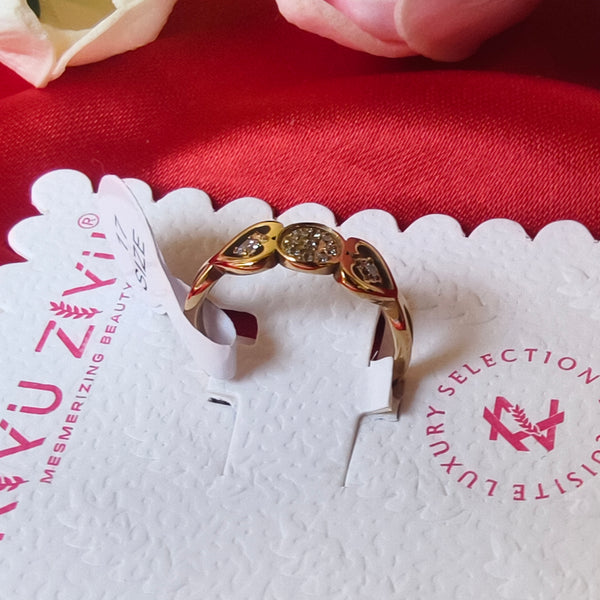 Eterna Hearts Anti-Tarnish Crystal Ring