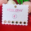 Circular Anti-Tarnish Stud Earrings Combo Set