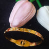 Golden Hexagon Sparkle Kada (Baby Size)