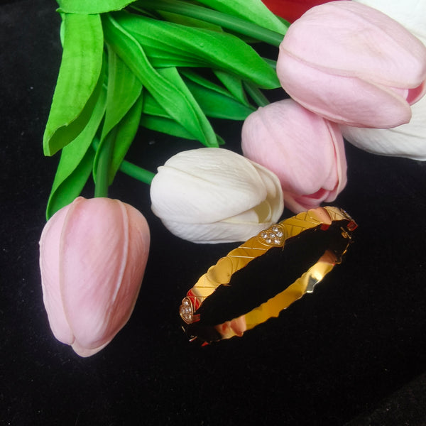 Tiny Hearts Gold Kada (Baby Size)