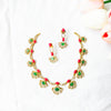 Gulnaar Emerald Bloom Necklace Set