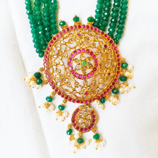 Kemp stone Beads Long Haram Set