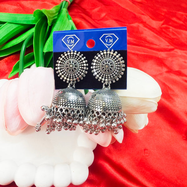 Traditional Dome Jhumkis with Ghungroo Tassels