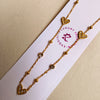 HeartGlow Anti-Tarnish Crystal Pendant Set with Stud Earrings