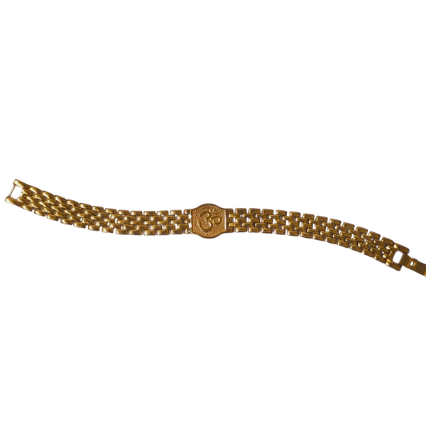 Om Radiance Gold Men’s Bracelet