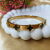 Eleganza Clover Charm Bangle