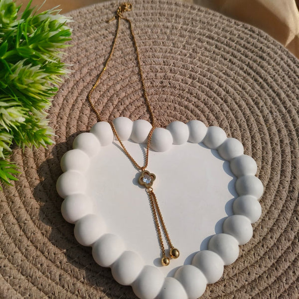 Crystal Clover Y-Necklace