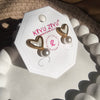 Amour Pearl Heart Stud Earrings
