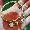 Aqua Charm Bangle