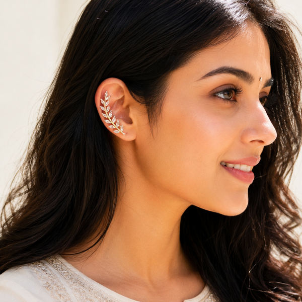 Minimalist Crystal Ear Climbers